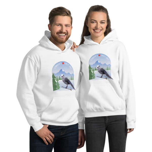 Canada's Grey Jay - Unisex Hoodie - Image 3