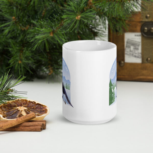 Canada's Grey Jay - White glossy mug - Image 6