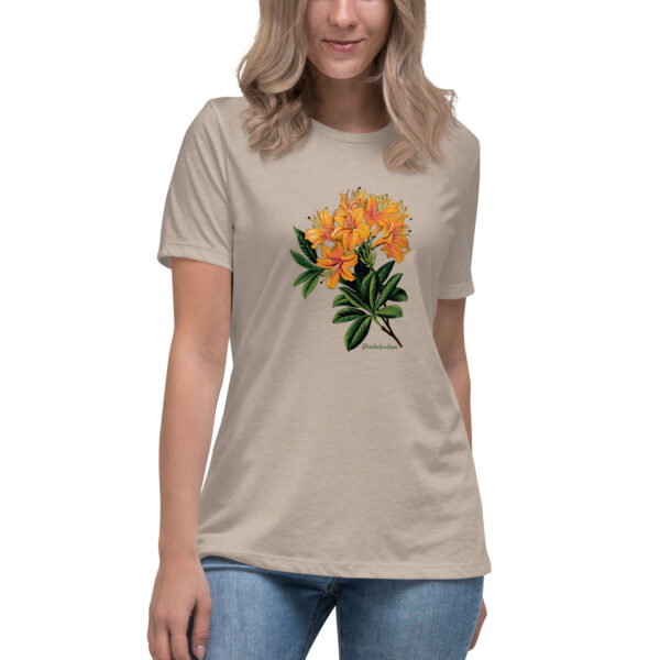 Vintage Rhododendron Graphic - Women's Relaxed T-Shirt - Image 4