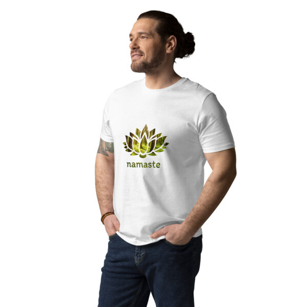 Namaste Forest Lotus - Unisex organic cotton t-shirt - Image 3