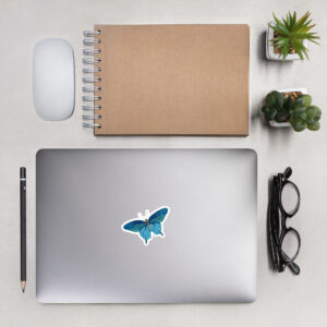 Blue Butterfly - Bubble-free stickers