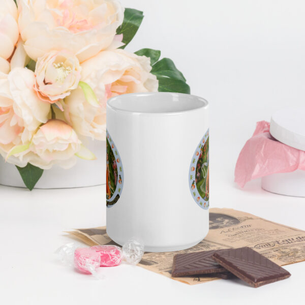 Krishna & Radha - White glossy mug - Image 7