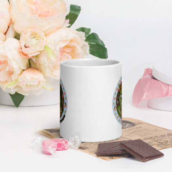 Krishna & Radha - White glossy mug - Image 9