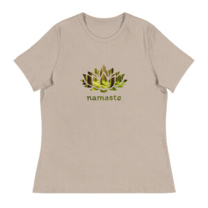 Forest Namaste Lotus - Women's Relaxed T-Shirt