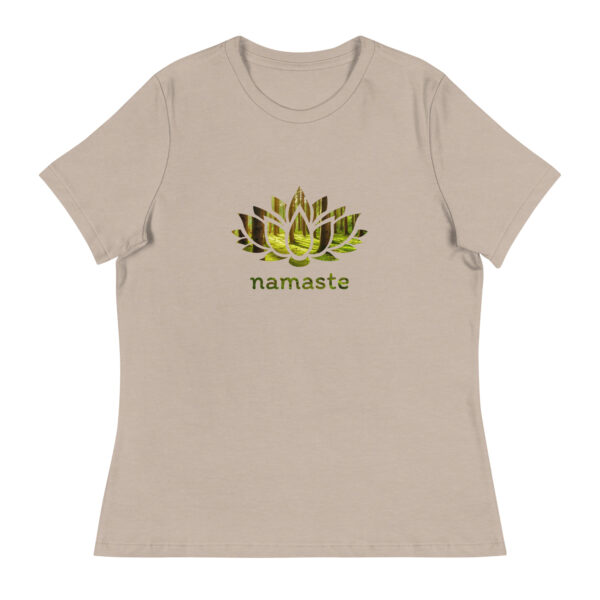 Forest Namaste Lotus - Women's Relaxed T-Shirt